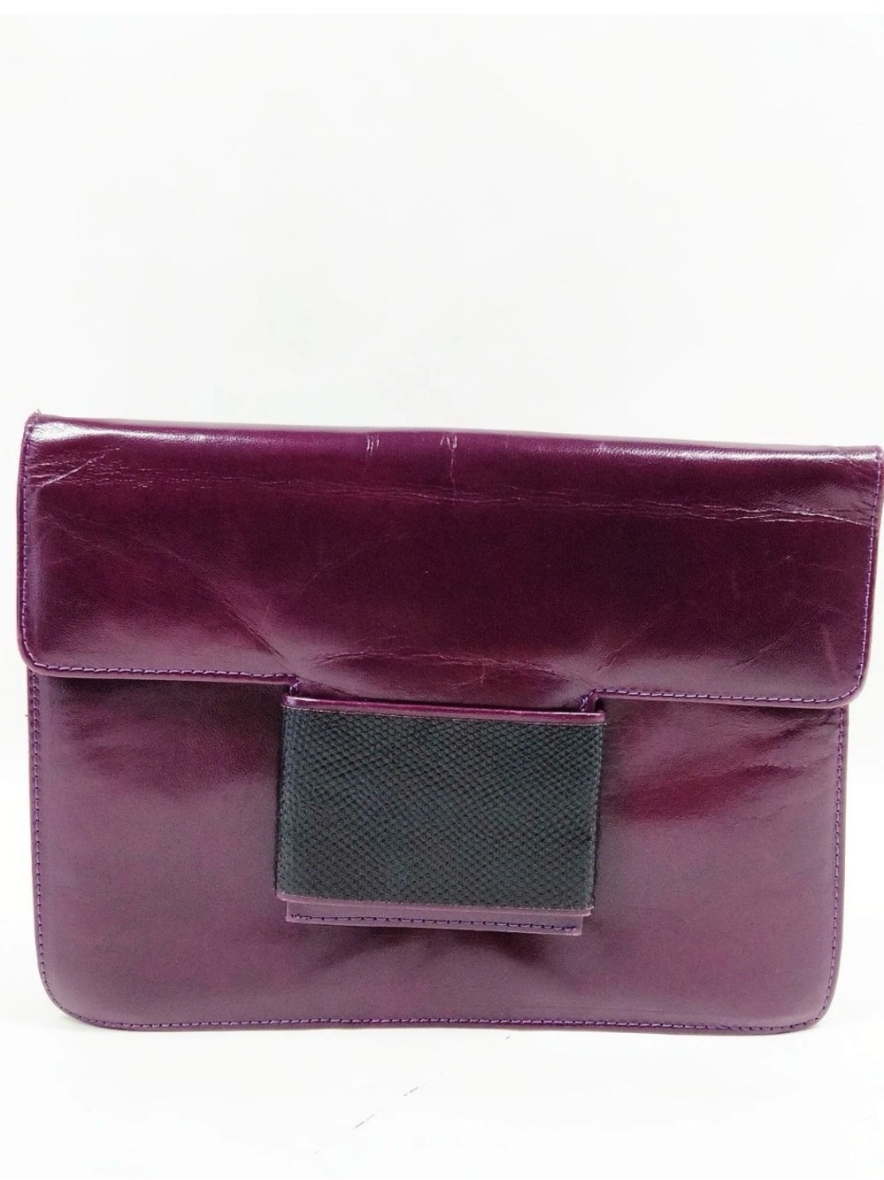 STUNNING Vintage Christian Dior Crossbody in RARE Purple  - All Leather In & Out